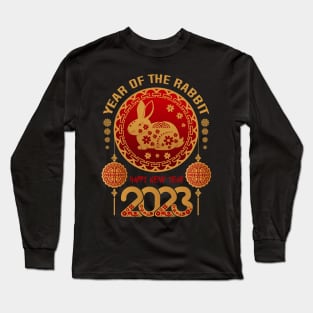 Chinese Zodiac Year of the Rabbit Chinese New Year 2023 Long Sleeve T-Shirt